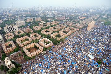 Image of Dharavi, Asia's largest slum. Dharavi has minted several millionaires